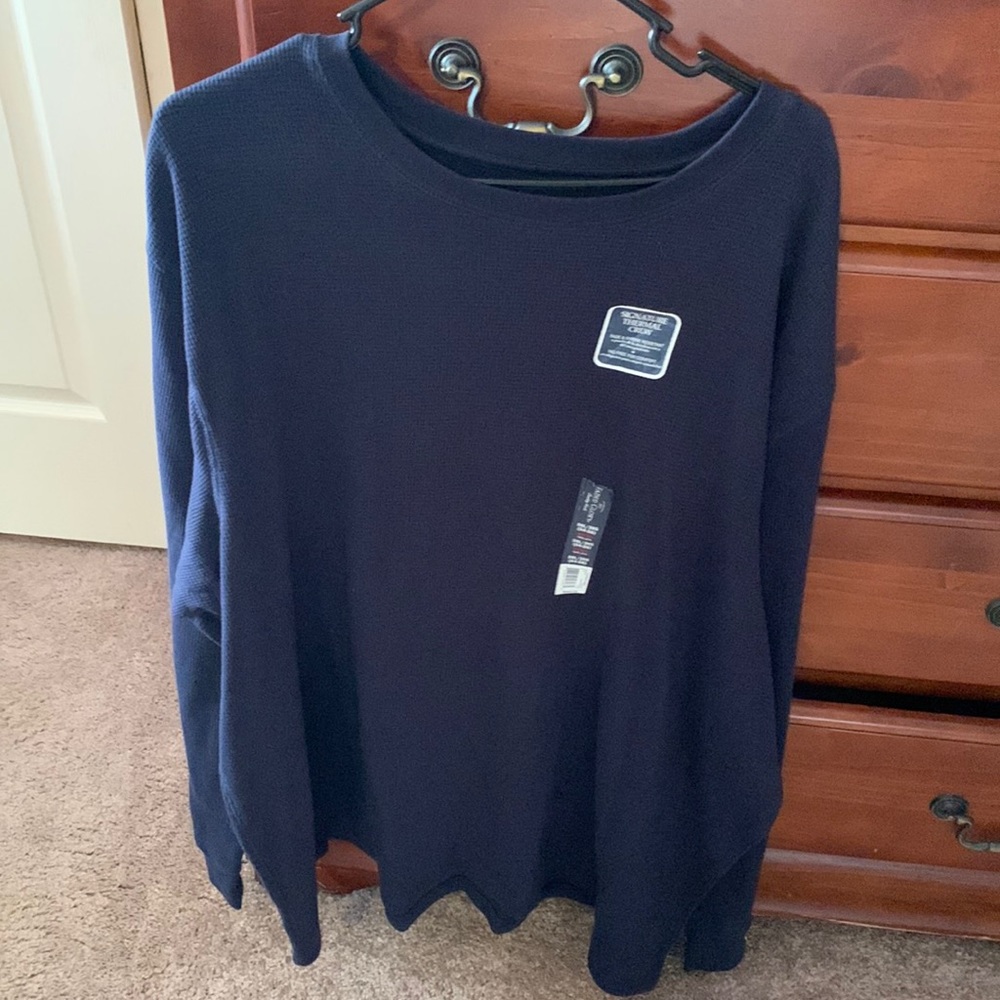 Navy Blue Thermal Crew